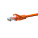 CAT5e Netzwerkkabel, U/UTP, 0,25 Meter, Orange, 100% Kupfer