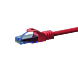 CAT6a Netzwerkkabel 100% Kupfer - U/UTP - 0,15 Meter - Rot