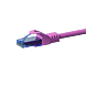 CAT6a Netzwerkkabel 100% Kupfer - U/UTP - 0,15 Meter - Rosa