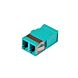 Multimode Keystone Kupplung LC-LC duplex türkis