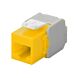 CAT6a UTP Keystone Netzwerkstecker - Toolless - Gelb