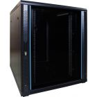 18 HE 19” Serverschrank, mit Glastür (BxTxH) 800 x 1000 x 1000mm