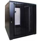18 HE 19” Serverschrank, mit perforierter Fronttür (BxTxH) 800 x 1000 x 1000 mm