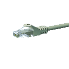 CAT5e Netzwerkkabel, U/UTP, 0.50 meter, Grau, 100% Kupfer