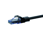 CAT6a Netzwerkkabel 100% Kupfer - U/UTP - 1 Meter - Schwarz