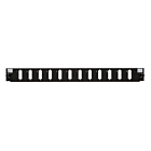 Front LC/SC 12 Ports, schwarz Quad/Duplex für 19" Spleißbox