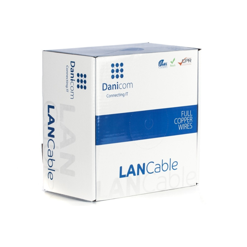 DANICOM CAT6A S/FTP 100m Starrleiter - LSZH (Dca)