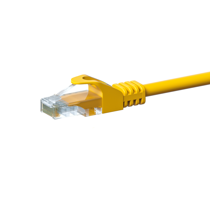 CAT 5e Netzwerkkabel U/UTP – 5 Meter -  Gelb - CCA