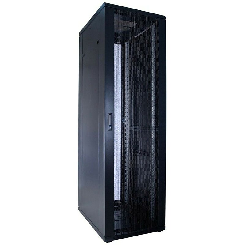 42 HE 19” Serverschrank, mit perforierter Fronttür (BxTxH) 600 x 800 x 2000mm 