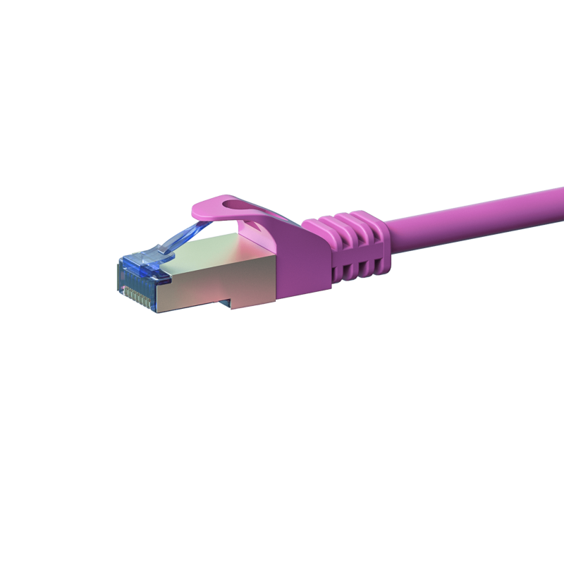 CAT 6a Netzwerkkabel LSOH - S/FTP - 20 Meter - Rosa