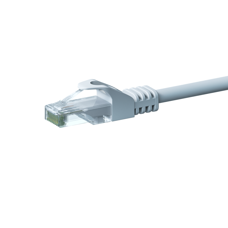 CAT 6 Netzwerkkabel U/UTP - 0,50 Meter - Weiß - CCA
