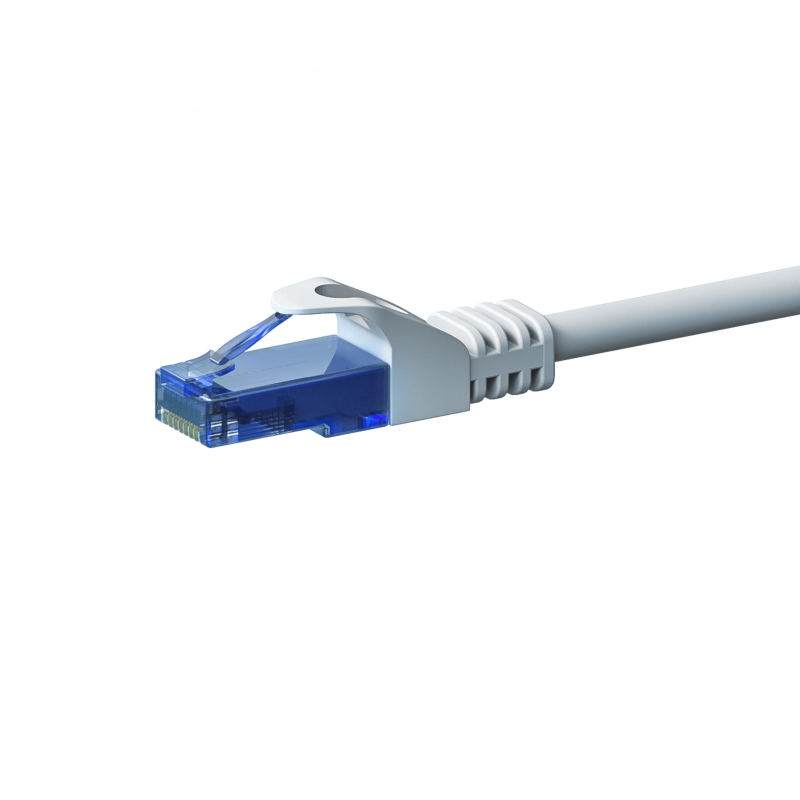 CAT6a Netzwerkkabel 100% Kupfer - U/UTP - 0,15 Meter - Weiß