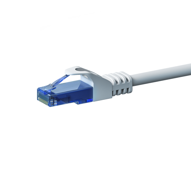 CAT6a Netzwerkkabel 100% Kupfer - U/UTP - 7,50 meter - Weiß