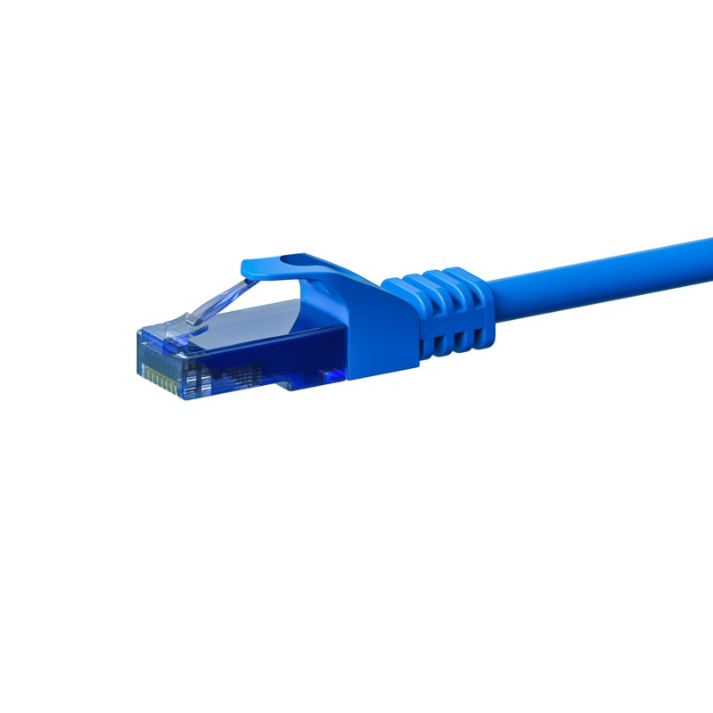 CAT6a Netzwerkkabel 100% Kupfer - U/UTP - 20 Meter - Blau