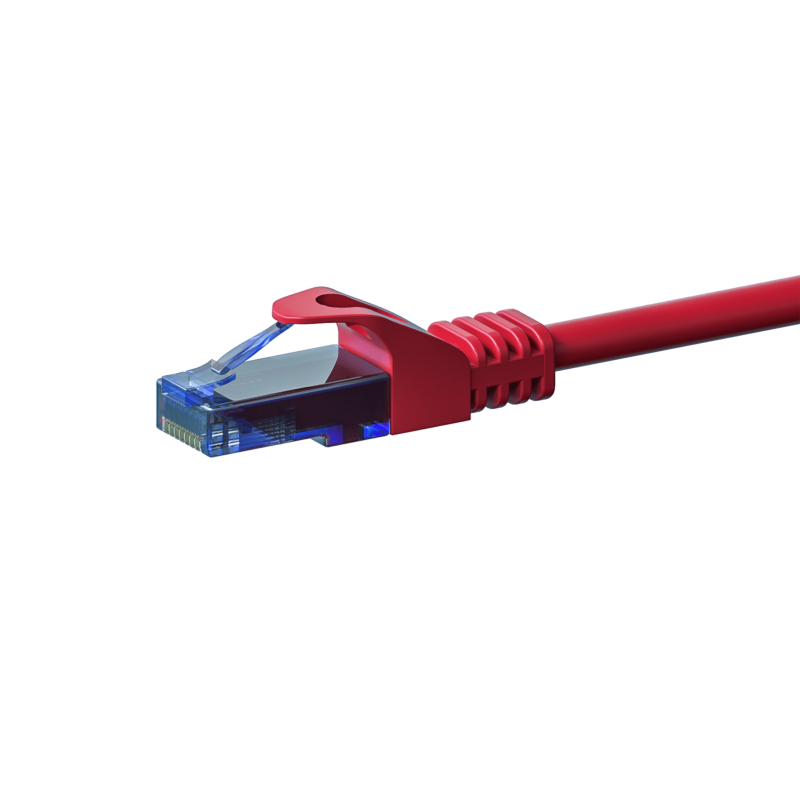 CAT6a Netzwerkkabel 100% Kupfer - U/UTP - 10 Meter - Rot