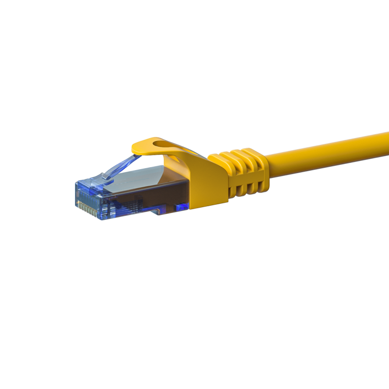 CAT6a Netzwerkkabel 100% Kupfer - U/UTP - 7,50 meter - Gelb