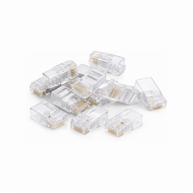 CAT6a Stecker RJ45 Ungeschirmt - für Starrleiter - 10 Stück