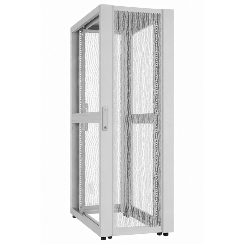 52 HE 19” Datacenter Serverschrank, mit perforierter Fronttür (BxTxH) 600 x 1200 x 2400mm Grau