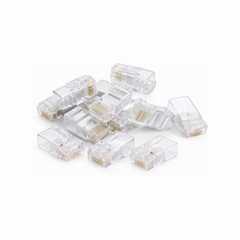 DANICOM UTP RJ45 CAT6 Pass Through Netzwerkstecker - für flexible Kabel - 10 Stück
