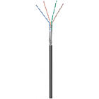 CAT6 Outdoor Netzwerkkabel, SF/UTP, AWG 26/7 (Flexibel), 305 Meter, Schwarz, CCA