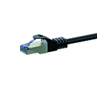 CAT 6a Netzwerkkabel LSOH - S/FTP - 0,50 Meter - Schwarz