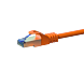 CAT 6a Netzwerkkabel LSOH - S/FTP - 2 Meter - Orange