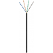 CAT5e Outdoor Netzwerkkabel, U/UTP, AWG 26/1 (Flexibel), 100 Meter, Schwarz, CCA