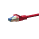CAT 6a Netzwerkkabel LSOH - S/FTP - 1 Meter - Rot