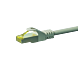 RJ45 Netzwerkkabel S/FTP (PiMF), mit CAT 7 Rohkabel, Grau, 0,50m