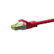 RJ45 Netzwerkkabel S/FTP (PiMF), mit CAT 7 Rohkabel, Rot, 30m