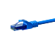 CAT6a Netzwerkkabel 100% Kupfer - U/UTP - 0,15 Meter - Blau