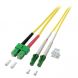 OS2 duplex Glasfaserkabel LC/APC-SC/APC 10m