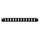 Front LC/SC 12 Ports, schwarz Quad/Duplex für 19