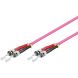Glasfaserkabel ST-ST OM4 Duplex Patchkabel – 2 Meter