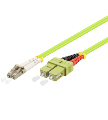 Glasfaserkabel LC-SC OM5 Duplex Patchkabel – 0.5 Meter