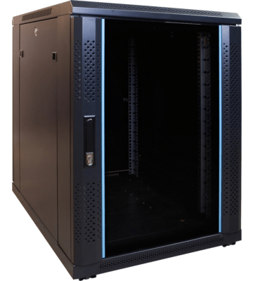 15 HE, kleiner Serverschrank, mit Glastür (BxTxH) 600 x 800 x 860mm 