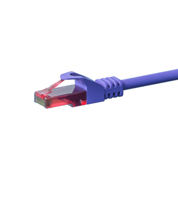 CAT6 Netzwerkkabel, U/UTP, 2 meter, Viollett, 100% Kupfer