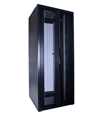 42 HE 19" Serverschrank, mit perforierten Doppelflügeltüren vorne und hinten (BxTxH) 800x800x2000mm