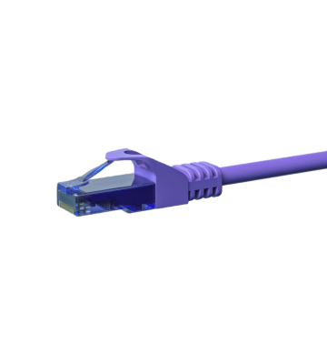 CAT6a Netzwerkkabel 100% Kupfer - U/UTP - 5 Meter - Violett