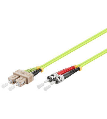 Glasfaserkabel SC-ST OM5 Duplex Patchkabel –15 Meter