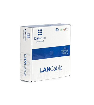 DANICOM CAT6A S/FTP 50m Starrleiter - LSZH (Dca)