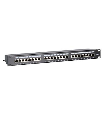 Patchpanel 19" CAT6 FTP - 24 ports