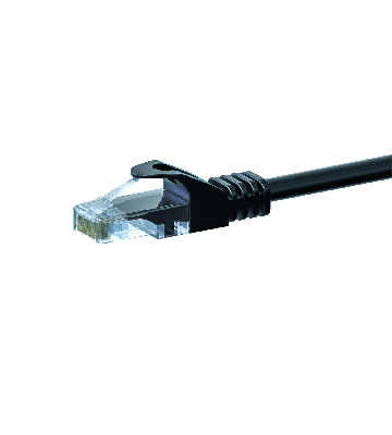 CAT5e Netzwerkkabel, U/UTP, 1.50 meter, Schwarz, 100% Kupfer