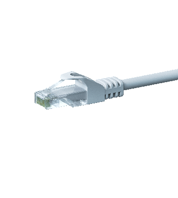 CAT5e Netzwerkkabel, U/UTP, 0.50 meter, Weiß, 100% Kupfer