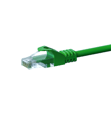 CAT5e Netzwerkkabel, U/UTP, 1.50 meter, Grün, 100% Kupfer