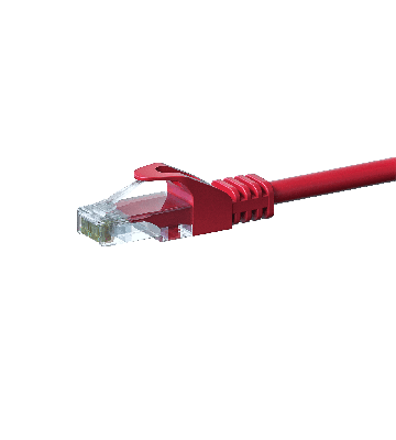 CAT5e Netzwerkkabel, U/UTP, 7,50 meter, Rot, 100% Kupfer