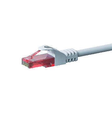 CAT6 Netzwerkkabel, U/UTP, 0.50 meter, Weiß, 100% Kupfer