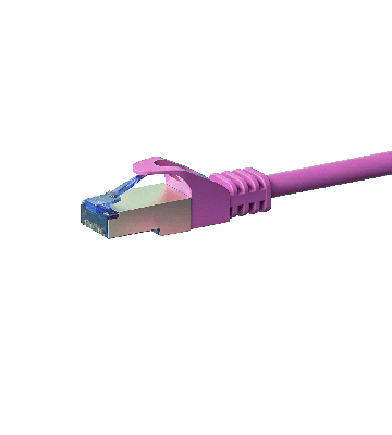 CAT 6a Netzwerkkabel LSOH - S/FTP - 3 Meter - Rosa