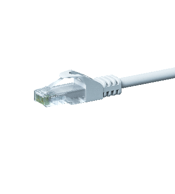 CAT 5e Netzwerkkabel U/UTP – 0.50 Meter - Weiß - CCA