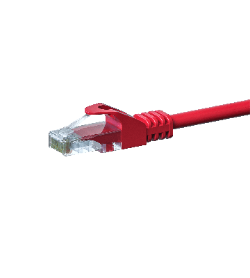 CAT 5e Netzwerkkabel U/UTP – 10 Meter - Rot - CCA